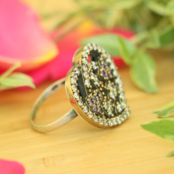 Sterling Silver Amethyst Stones and Topaz Stones - Picture 3 of 5